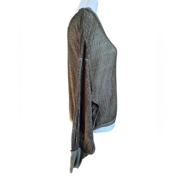 We The Free Women’s South Side Thermal Off-the-Shoulder Dolman Sheer Top - S - Picture 5 of 8